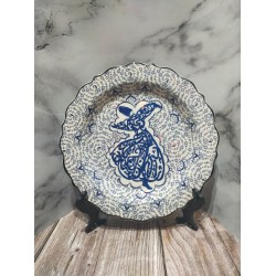 Whırlıng Dervısh ceramıc plate,18 cm