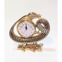 Tulip design with clock & Asma Husna gold Large (Handmade)